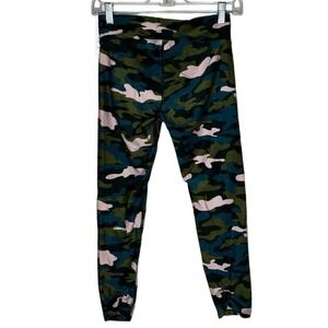 Calvin Klein Pants‎ Women Small Green Pink Camo Crop Performance Gym Athleisure